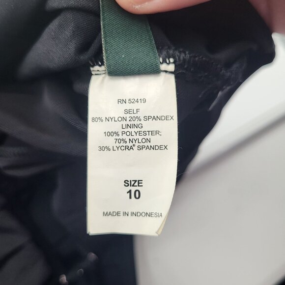 Lauren Ralph Lauren Womens SZ 10 Black One Piece Swimsuit Tie Back Halter - Picture 5 of 11